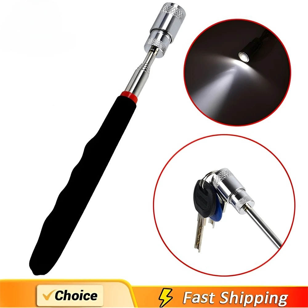 Fishing Rod Travel - Teleskop-Magnetstift, ausziehbarer Tonabnehmerstab mit leichtem tragbarem