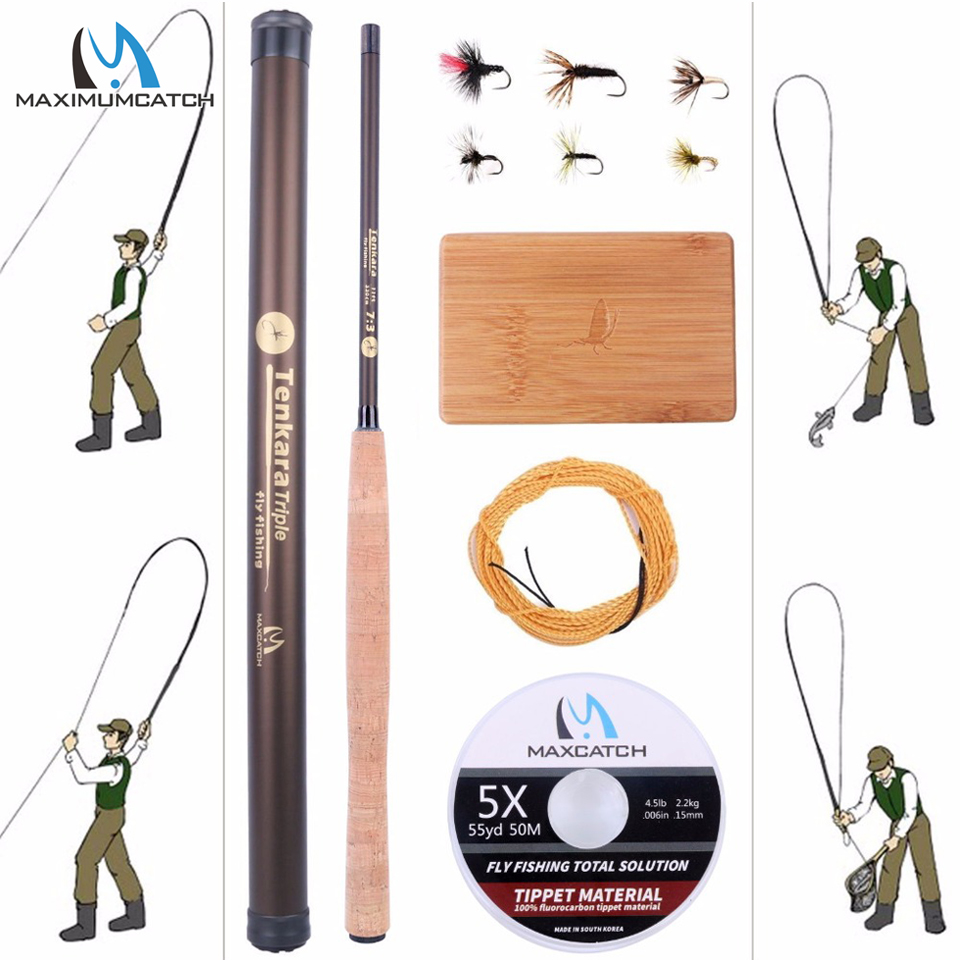 Fishing Rod Ice - Maximumcatch 9-13FT V-Tenkara Stange Outfit IM10/36T