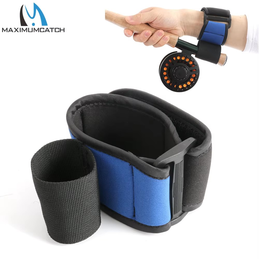 Fishing Rod Ice - MAXCATCH Neopren-Angelhandgelenkstütze, Wurfhilfe, Rutenhalter, weicher, elastischer