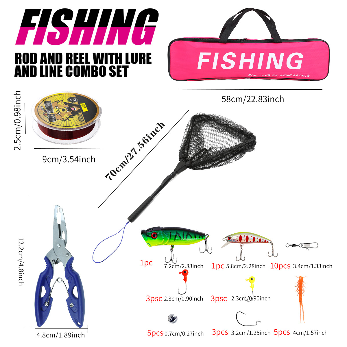 Angelruten-Set Komplettset mit – Fishing Rod Combo Bewertung und Preis