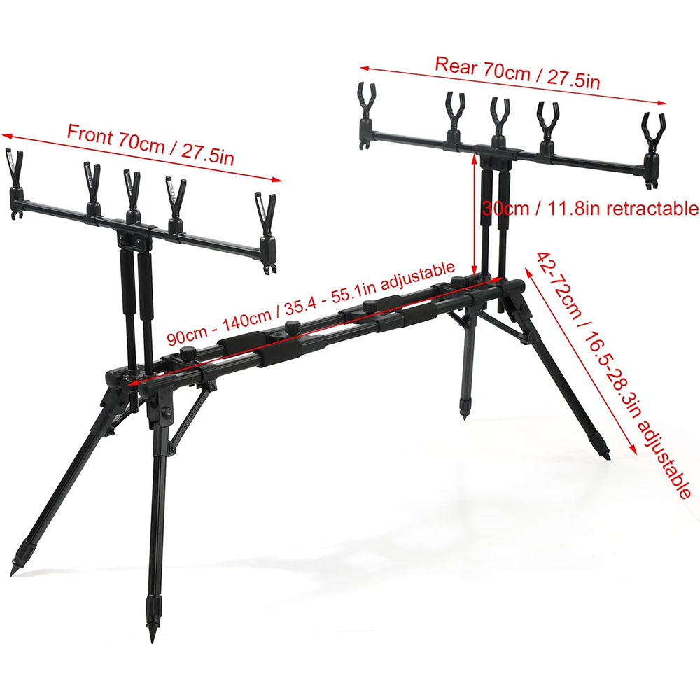 JSFUN Verstellbarer 5-Ruten-An – Fishing Rod Rack Bewertung und Preis