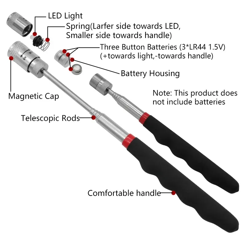 Teleskop-Magnetstift, ausziehb – Fishing Rod Travel Bewertung und Preis