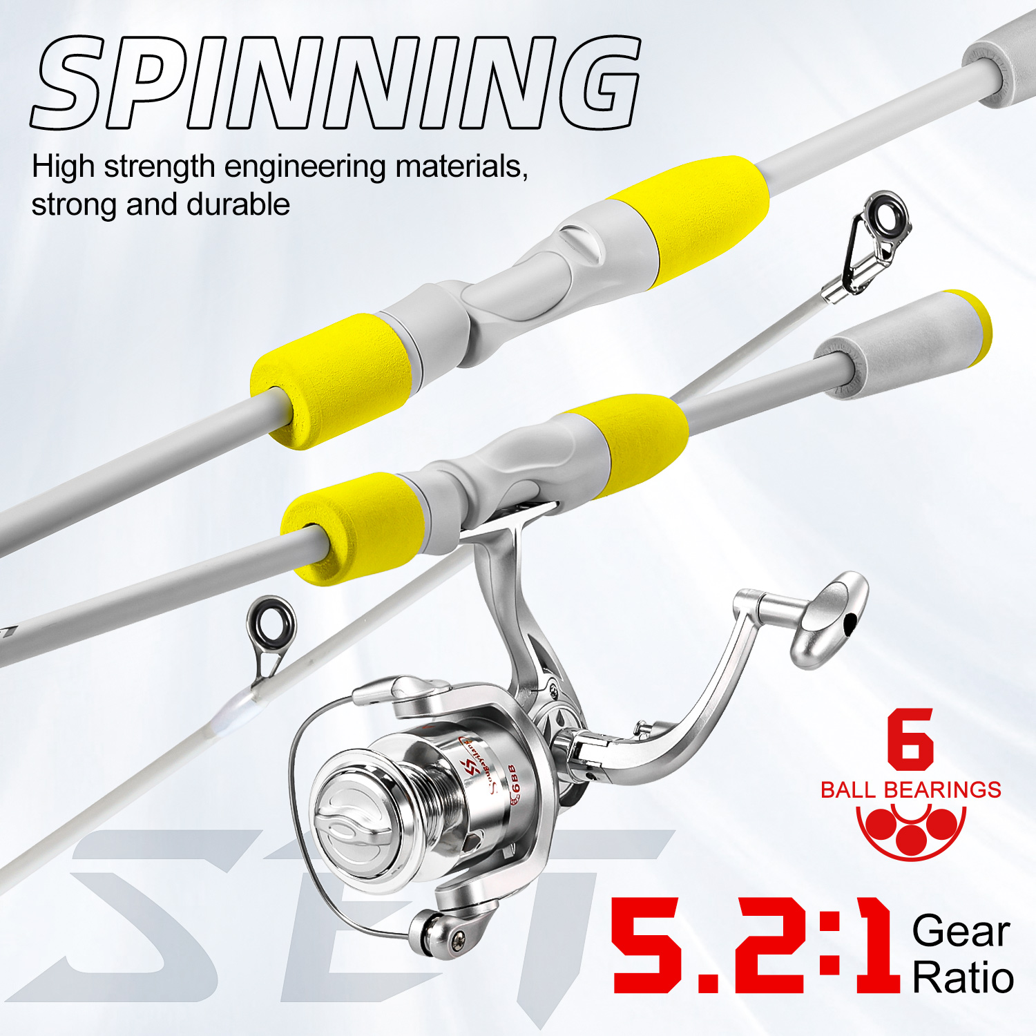 Sougayilang 2 Abschnitt Spinni – Fishing Rod Combo Bewertung und Preis